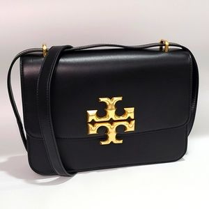 Tory Burch Eleanor Convertible shoulder Bag in Black